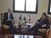 Subsecretario de Defensa recibió al Embajador de Suecia en nuestro país Sr. Oscar Stenström.