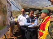 Ministro de Defensa Nacional (s) realiza visita de coordinación a zonas con Estado de Catástrofe por incendios