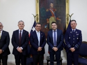 Subsecretario Álvarez participa de saludos protocolares de embajadores de Argentina e Israel a Ministro de Defensa Nacional